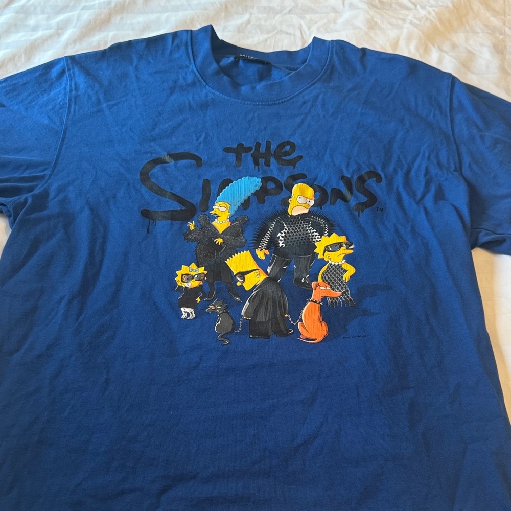 Balenciaga Blue Unisex T-Shirt x Simpson’s